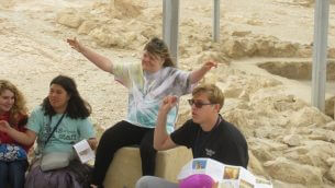 Ramah Tikvah participants in Israel. Courtesy of Howard Blas