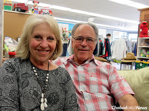Caren and Charlie Gale, parents of employee Jonathan Gale (Photo: Howard Blas)

