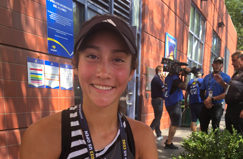 VALERIE GLOZMAN – the daughter of a Ukrainian Jewish father and a Taiwanese mother – has played in the qualifying events of both women and junior events at the US Open for the past two years. (photo credit: HOWARD BLAS)